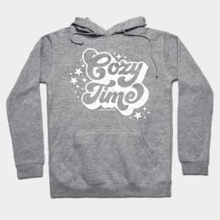 Cozy Time with Stars - White Hoodie